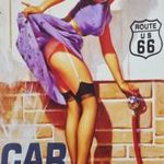 Autó mosó dekorációs Vintage fém tábla ÚJ! (23) fotó