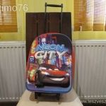 Verdás bőrönd / gurulós táska - ÚJ (B496.) fotó