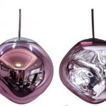 Modern stílusú LED mennyezeti, függeszték lámpa szett, skandináv design, rózsaszín fotó
