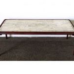 1G644 Márványlapos orientalista asztal kínai teázóasztal 46 x 56 x 132 cm fotó