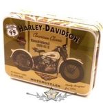 ROUTE 66 - MOTOROS - BIKER Design. Harley. fém doboz, dohány, apró cikk tartó fotó