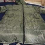 EXTRA MOLETTI Hosszú steppelt kapucnis női kabát , télikabát UK 22-26 mell.170 cm fotó