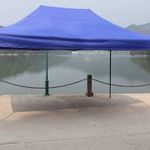UV állóbb 3x2 kék rendezvény sátor árusító piaci horgász kerti pavilon fotó