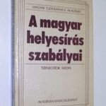 2db könyv - A magyar helyesírás szabályai -retró fotó