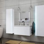 Venezia Dream II. fürdőszobabútor szett + mosdókagyló + szifon - 80 cm (matt fehér) fotó