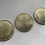 Ezüst érmék numizmatikai gyűjteményből - 3 db.os ezüst " 500 Schilling " sor / 3 db. nagy ezüst érme fotó