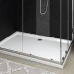 vidaXL téglalap alakú fehér ABS zuhanytálca 80 x 120 cm fotó