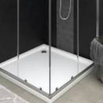 vidaXL négyzet alakú ABS zuhanytálca 90 x 90 cm fotó