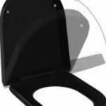 vidaXL fekete gyorsan szerelhető WC-ülőke lassan csukódó fedéllel fotó