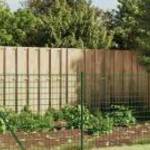 vidaXL zöld dróthálós kerítés cövekekkel 0, 8x25 m fotó