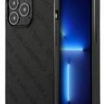 Karl Lagerfeld KLHCP13XPTLK iPhone 13 Pro Max 6, 7" keménytok fekete Perforált Allover tok fotó