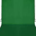 vidaXL zöld háttértartó állványrendszer 500 x 300 cm fotó