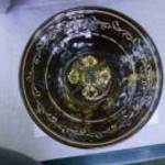 25 cm.-es vásárhelyi lapos díszes fali kerámia népművészeti tányér eladó. fotó