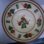 27 cm.-es vásárhhelyi gránit népművészeti kerámia fali tányér eladó. fotó