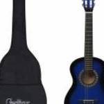 vidaXL kék 1/2-es klasszikus gitár kezdőknek és gyereknek tokkal 34" fotó
