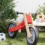 vidaXL piros egyensúlyozó-kerékpár gyerekeknek fotó