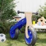vidaXL kék egyensúlyozó-kerékpár gyerekeknek felfújható kerekekkel fotó