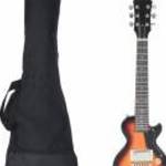 vidaXL barna-fekete elektromos gitár gyerekeknek tokkal 3/4 30" fotó