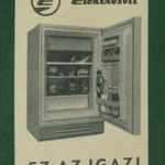 Kártyanaptár, Elektrosvit hűtőszekrény, Csehszlovákiából, 1973 , J, fotó