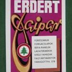 Kártyanaptár, Erdért faipari vállalat, Budapest, grafikai, faházak, fűrészáru, láda, raklap, 1979, , F, fotó