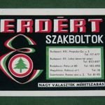 Kártyanaptár, Erdért faipari vállalat, Budapest, grafikai, faházak, fűrészáru, láda, raklap, 1979, , F, fotó