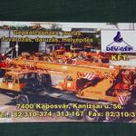 Kártyanaptár, Dévgép Kaposvár, teherautó, munkagép, traktor, darusautó, 2002, , T, fotó