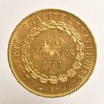 1907 Francia o. köztársaság arany 100 francs (PAP407) fotó