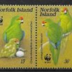 1987. Norfolk-szk. , WWF Papagáj sor csíkban ( 20 € ) fotó