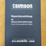 Simson S 51/1, S 70/1 és SR 50/1, SR 80/1 javítási könyv fotó