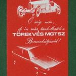 Kártyanaptár, törekvés MGTSZ benzinkút, Kecskemét, veterán autó, Volkswagen Golf autó, 1980 , A, fotó