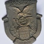 k.u.k. 23. táb. vadászzlj. Arz-Jäger sapkajelvény, Erdély címer, Hű mindhalálig fotó