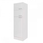 Yorki 60-as felülfagyasztós hűtős kamra szekrény fehér korpusz selyemfényű fehér fronttal fotó