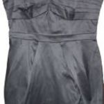 H&M különleges, elegáns, alkalmi szatén koktélruha, fekete színben, 36-os méretű, ÚJSZERŰ fotó