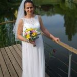 Hófehér esküvői ruha + fehér cipő hozzá : Nézd meg az utolsó képet !!!!!!! 36-37-es méret fotó