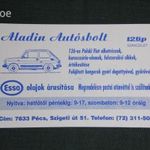 Kártyanaptár, Aladin autósbolt, Pécs, Polski Fiat 126p autó alkatrész, 1995, , Ü, fotó