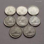 8db kanadai ezüst 10 cent (18, 64 g) fotó