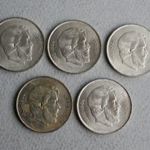 5 db Kossuth 5 forintos érme 1947/ezüst fotó