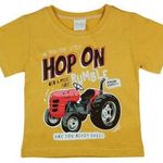 Rövid ujjú kisfiú póló traktoros mintával fotó