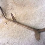 Antik kovácsolt szerszám szénavágó fotó
