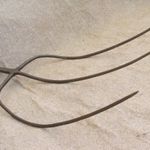 Régi kovácsolt szerszám vasvilla szénavilla fotó