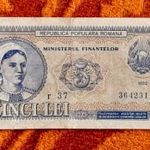1952 -es ROMANIA 5 Lei Ministerul Finan&tcedil;elor bankó RITKÁBB!!! (L1073) fotó