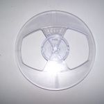 TESLA átlátszó műanyag magnó orsó 18cm-es szép, önmagában eladó - MPL automatába 1.135 fotó