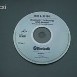 Belkin bluetooth technology USB adapter software driver and manual CD-ROM 1 FT-RÓL NMÁ! KR fotó