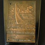 B.S.E. vitorlás Yacht klub bronz plakett RRR fotó