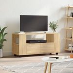 Sonoma tölgy színű szerelt fa TV-szekrény 102 x 34, 5 x 43 cm fotó