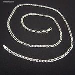 Ezüst nyaklánc, férfi ezüst lánc 55 cm, 3 mm fotó