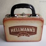 Hellmann's uzsonnás fém doboz fémdoboz bőrönd * szendvics * 17, 5x12, 5x7cm * szem.átvétel: Zugló fotó