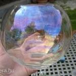 Különleges irizáló üveg váza fotó