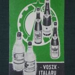 Kártyanaptár, VOSZK bor és szeszipari vállalat, szatmári pálinka, 1971. , Q, fotó