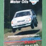 Kártyanaptár, Rally sport, LADA samara autó, Titan motor olaj, Mohács, 1997, , K, fotó
